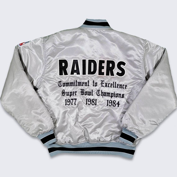 Vintage 90s Starter Raiders NFL Varsity Las Vegas Jacket 