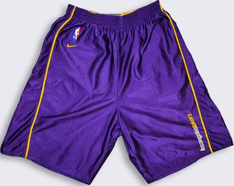 Los Angeles Lakers Basketball Shorts Sports Pants with Zip Pockets