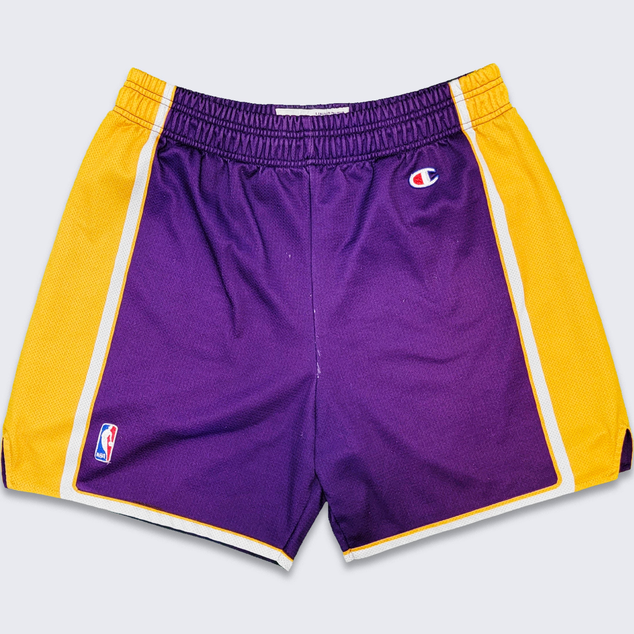 Retro Los Angeles Lakers Basketball Shorts Stitched Purple 