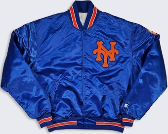 New York Mets Vintage 80s Starter Satin Bomber Jacket