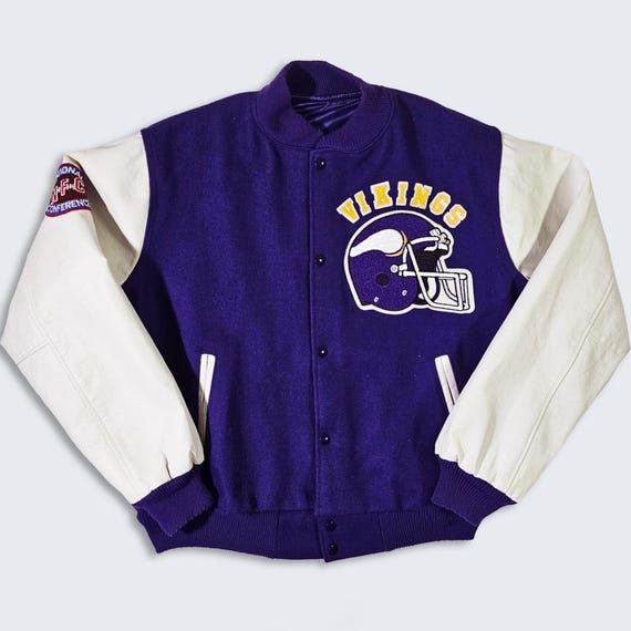 80s-90s USA製 Chalk line VIKINGS 中綿スタジャン ジャケット