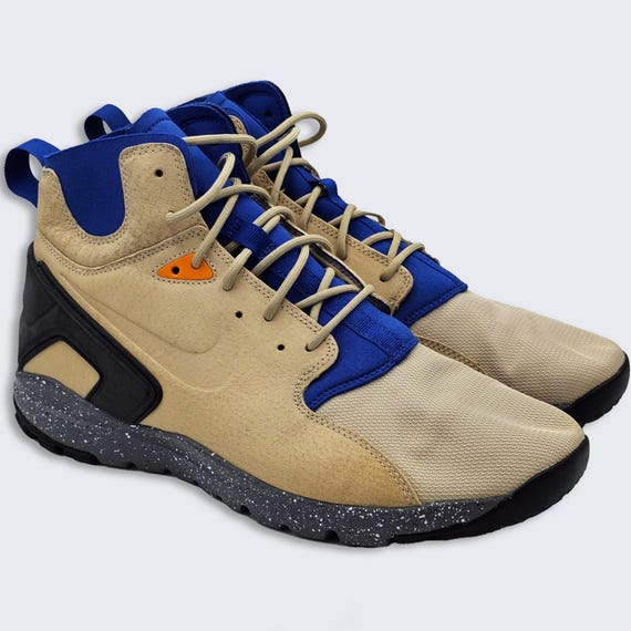 Nike ACG Koth Ultra Mid Mowabb Hiking Boots Shoes - Khaki , Blue & Black Color Sneakers - Very Comfortable - Men's Size 12 - FREE SHIPPING