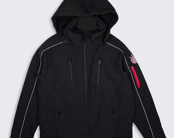 FC Bayern Munchen Soft Shell Germany Soccer Black Rain Jacket