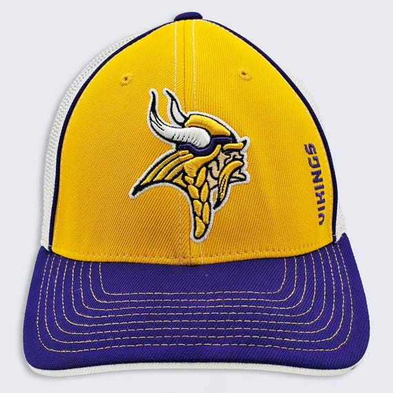 Minnesota Vikings Vintage Y2K Reebok Authentic Sideline Hat - Stitched On - NFL Equipment Authentic Sideline - One Size - FREE SHIPPING