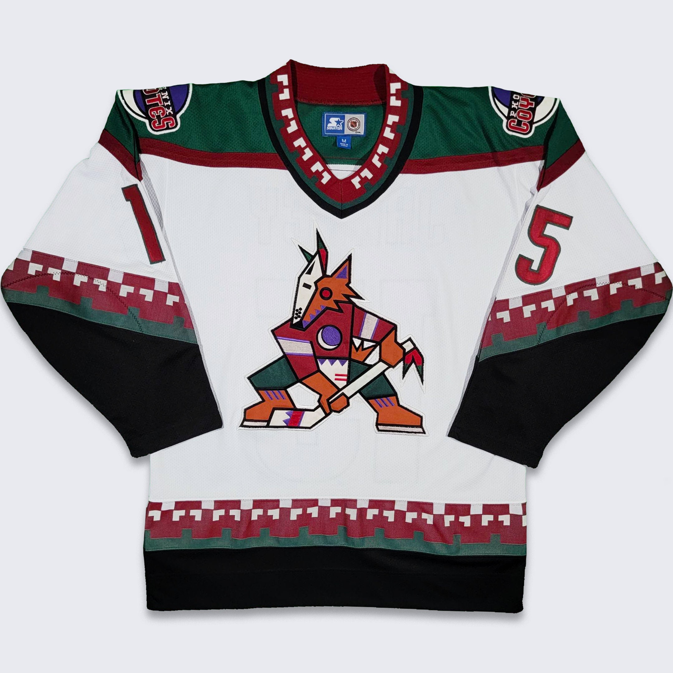 Rare VTG STARTER Phoenix Coyotes NHL Kachina Hockey Jersey 90s