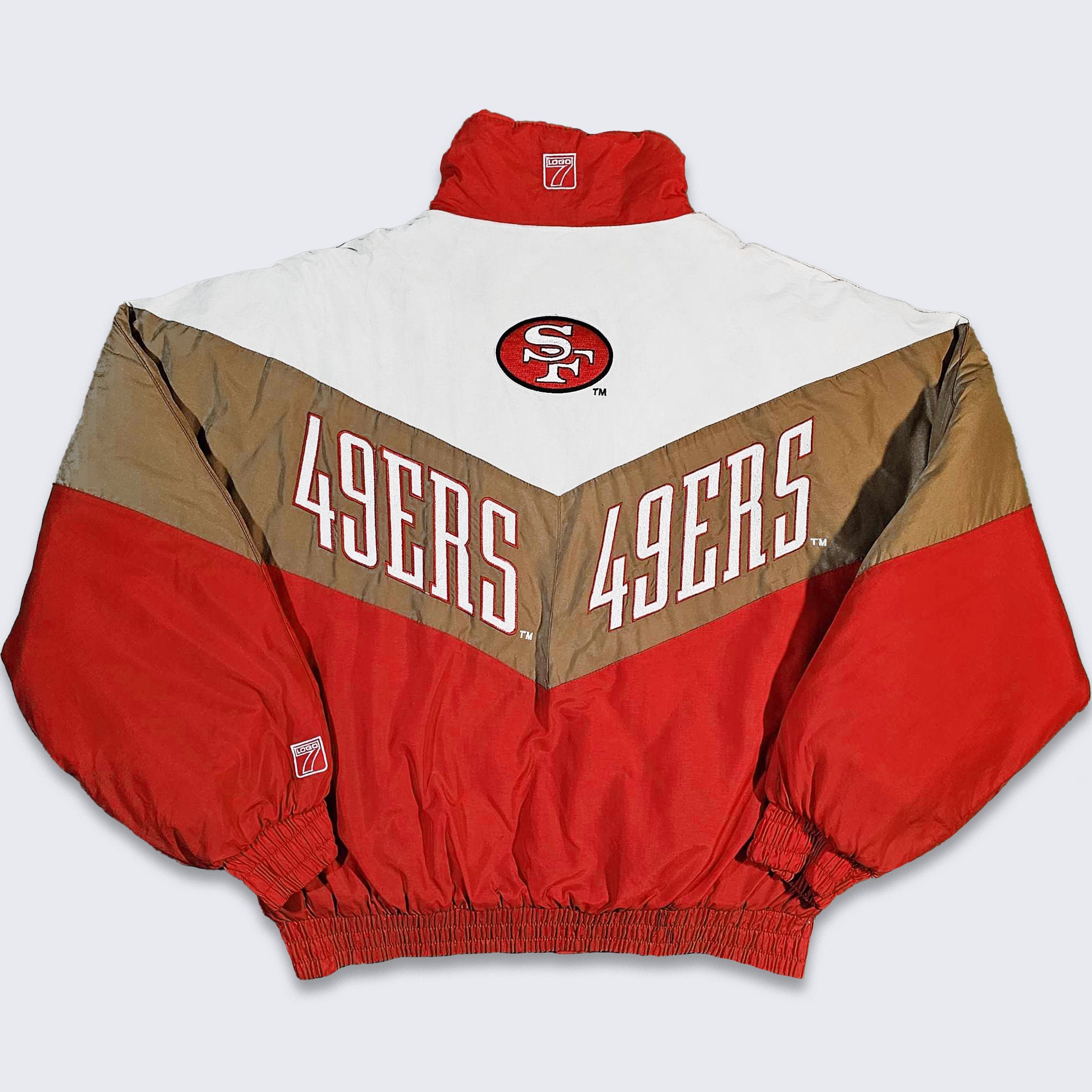 San Francisco 49ers Vintage 90s Logo 7 Jacket NFL Football Red Gold White  Heavy Coat Stitched on Logos Men's Size XL FREE Shipping -  UK