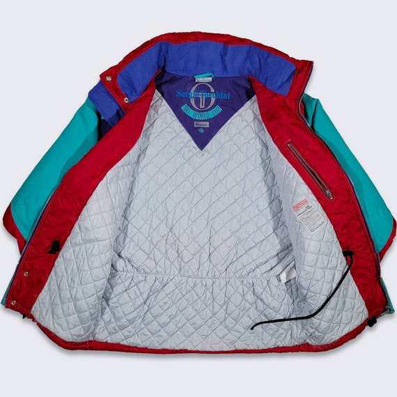 Sergio Tacchini Vintage 90s Ski World Cup Jacket - Teal Blue