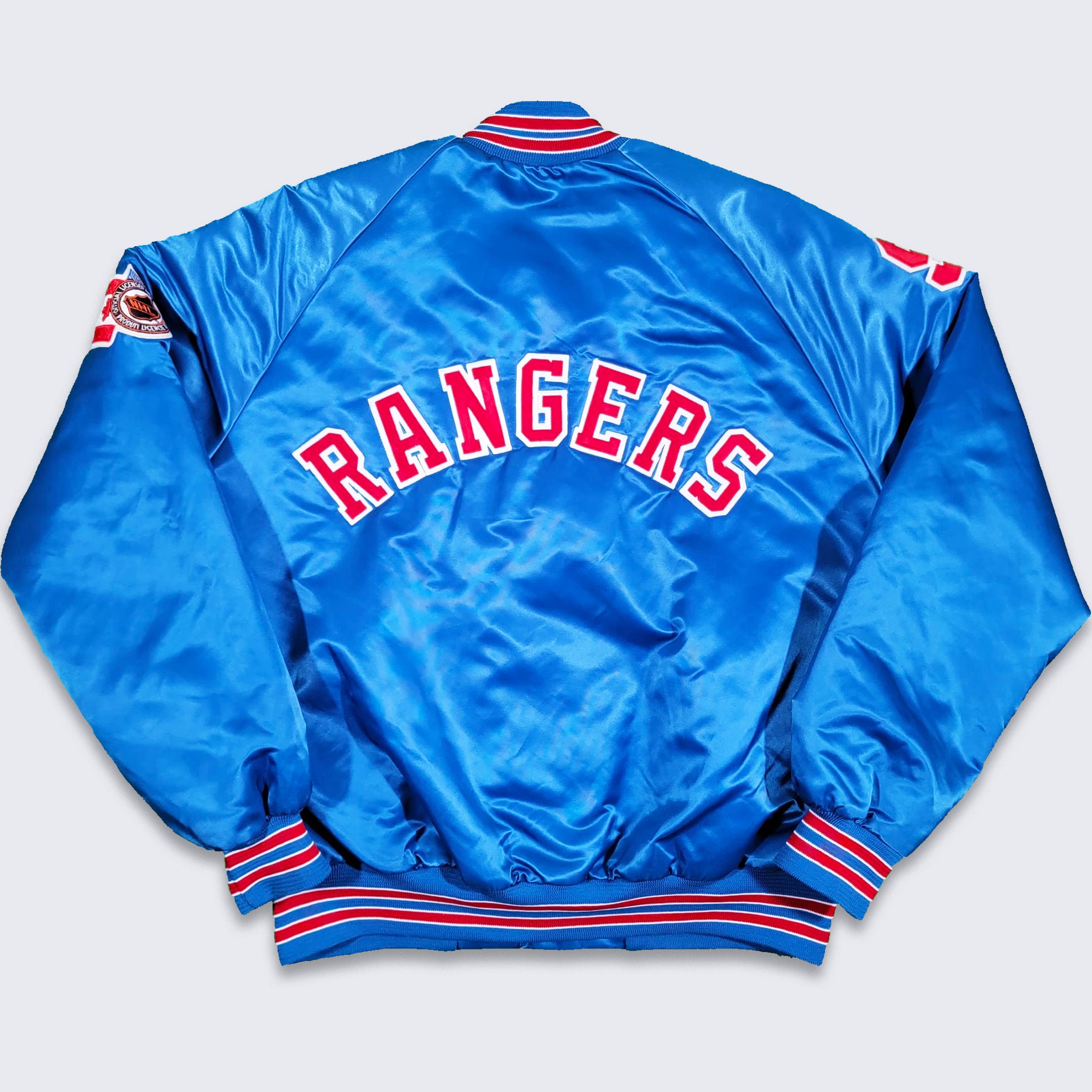 New York Rangers Blue and White Varsity Jacket - NHL Varsity Jacket XS