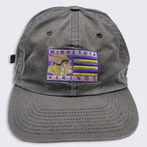 Minnesota Vikings Vintage Game Day Dad Hat - NFL Officially Licensed Product - Stitched On Logo - One Size Fits All - Free SHIPPING