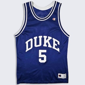 Duke Blue Devils Vintage 90s Jeff Capel Champion Basketball Jersey