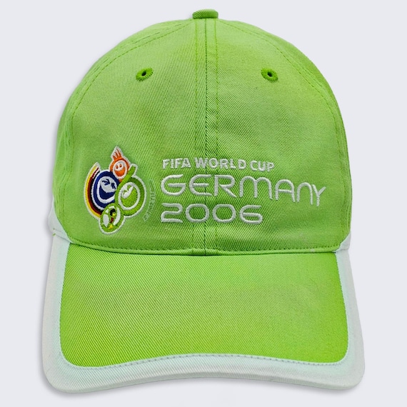 Germany Vintage Y2K FIFA World Cup Hat - Green & White Color Cap - Official Licensed Product - 100% Cotton - One Size - FREE SHIPPING
