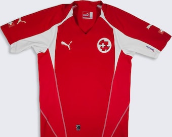 Switzerland Vintage Y2K Puma Football Soccer Jersey
