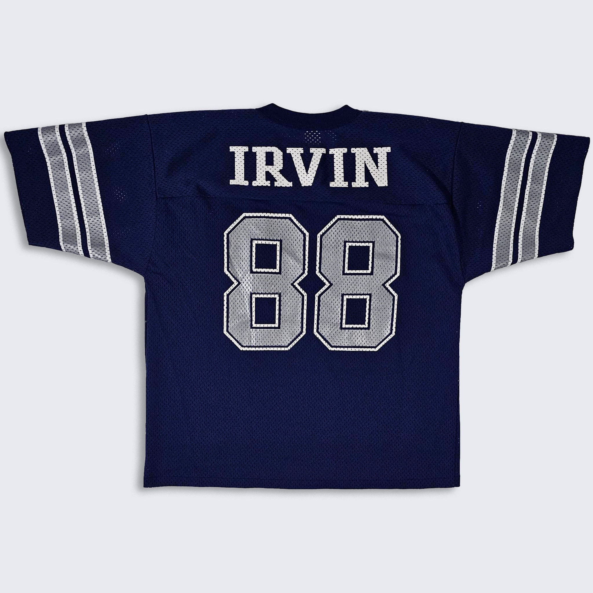 Dallas Cowboys Vintage 90s Michael Irvin Logo 7 Football Jersey Navy Blue Gray Uniform Shirt Made in USA Size L FREE Shipping Etsy