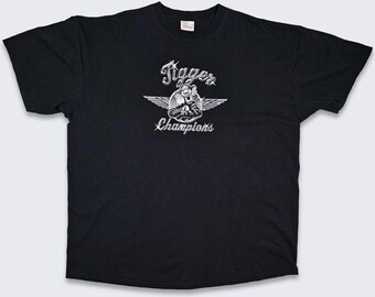 Tigger Champions Vintage Winnie the Pooh T-Shirt - Black Disney Store Tee - 100% Cotton - Print on Front - Men's Size 2XL - FREE SHIPPING