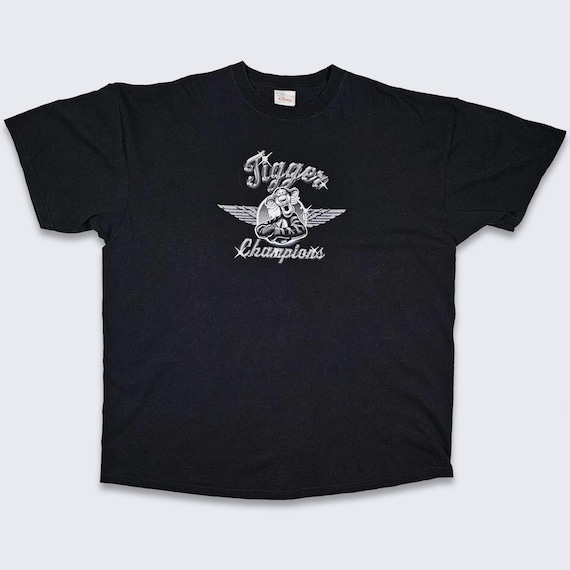 Tigger Champions Vintage Winnie the Pooh T-Shirt - Black Disney Store Tee - 100% Cotton - Print on Front - Men's Size 2XL - FREE SHIPPING