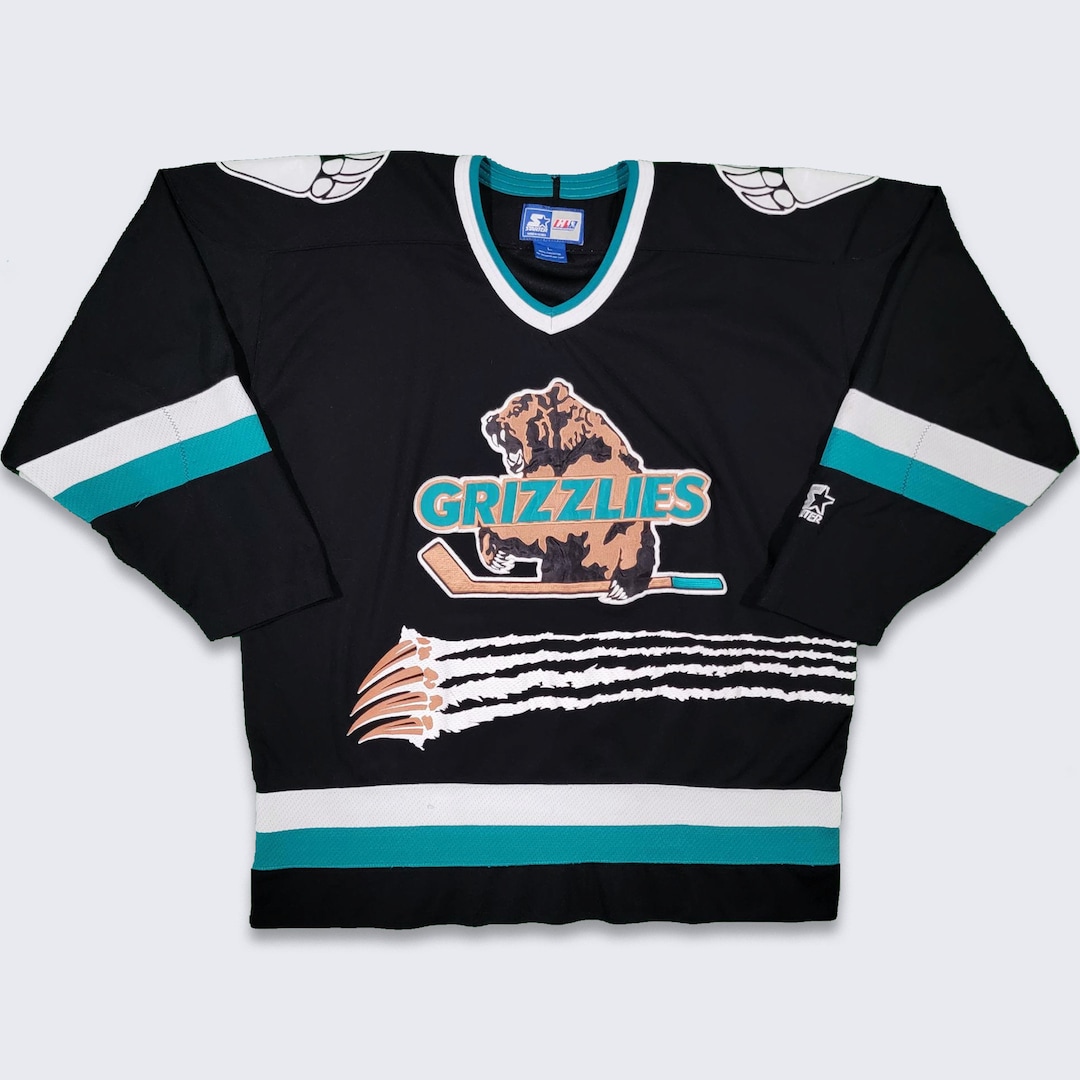 90's Utah Grizzlies IHL Bauer Jersey Size Large – Rare VNTG