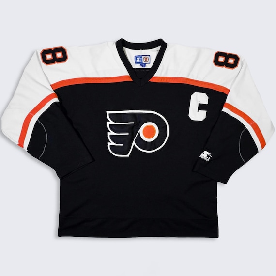 Philadelphia Flyers Vintage 90s Eric Lindros Starter Hockey Jersey - NHL Official Licensed Product - Size Men's : XXL / 2XL - FREE Shipping