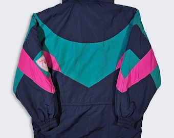 Sergio Tacchini Vintage 90s Italian Ski Jacket - Multi Color Heavy