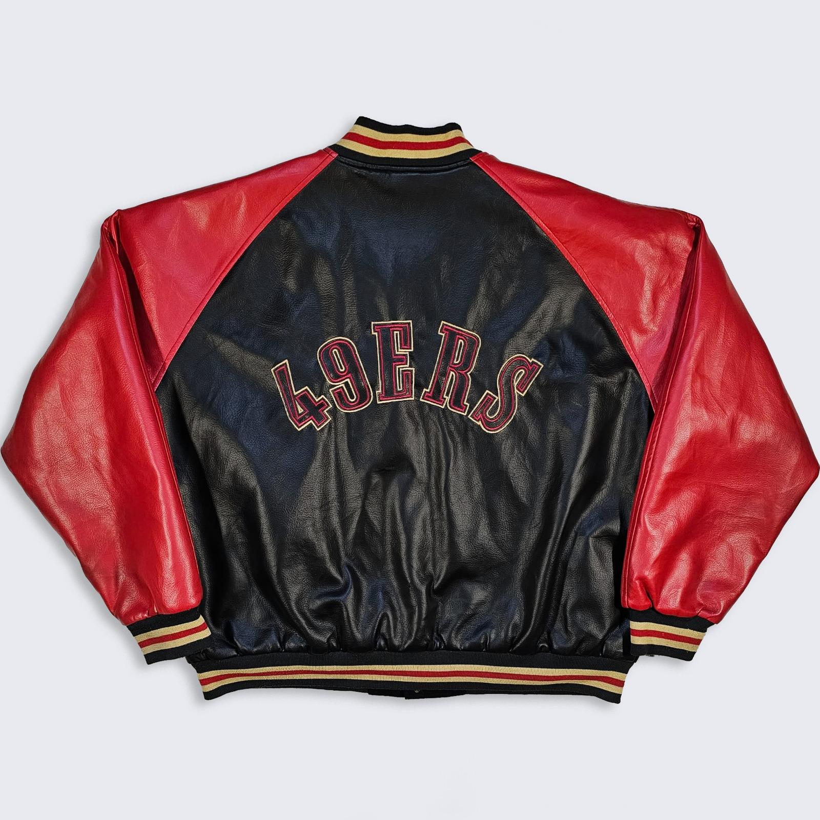 サンフランシスコ 49ers レザー ジャケット San francisco 49ers leather jacket - Etsy 日本