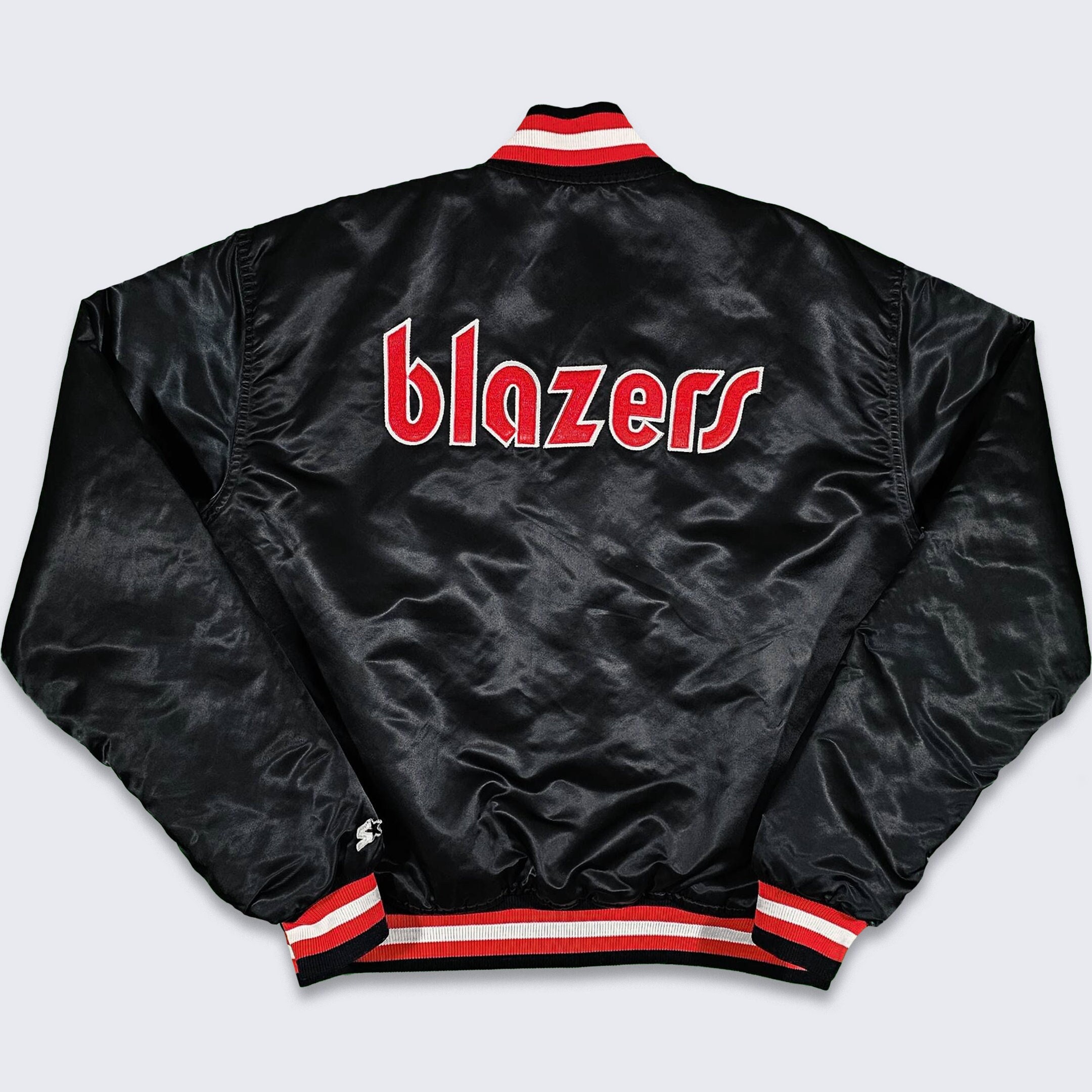 Portland Trail Blazers Vintage 80s Starter Satin Bomber Jacket