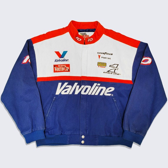 Nascar Vintage Johnny Benson Racing Jacket - Winston Cup - Valvoline - Racing Champions Apparel - Men's size Large - FREE SHIPPING