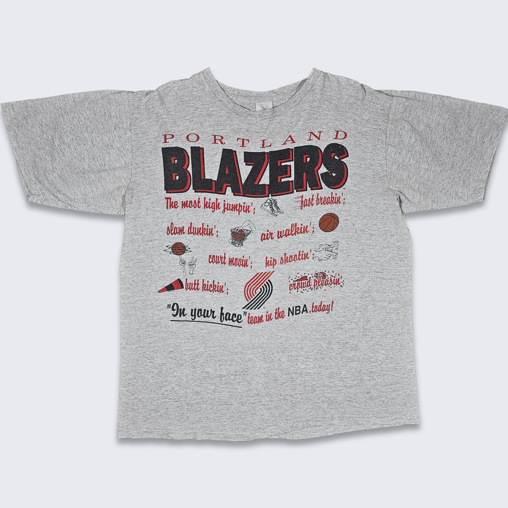 Youth Heathered Gray Portland Trail Blazers Lived In Pullover Hoodie