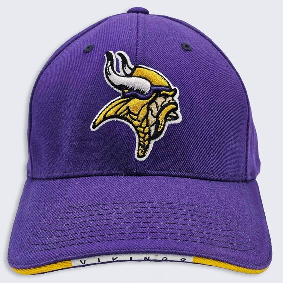 Minnesota Vikings Vintage Y2K Reebok NFC North Hat - Purple Color Cap - Adjustable Strapback - Stitched On Logos - One Size - FREE SHIPPING