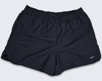 Nike Dark Navy Blue Running Shorts - Swoosh Logo - Has Pockets - Above the Knee Cut - Size YOUTH Large - Fits Men's Small - FREE SHIPPING