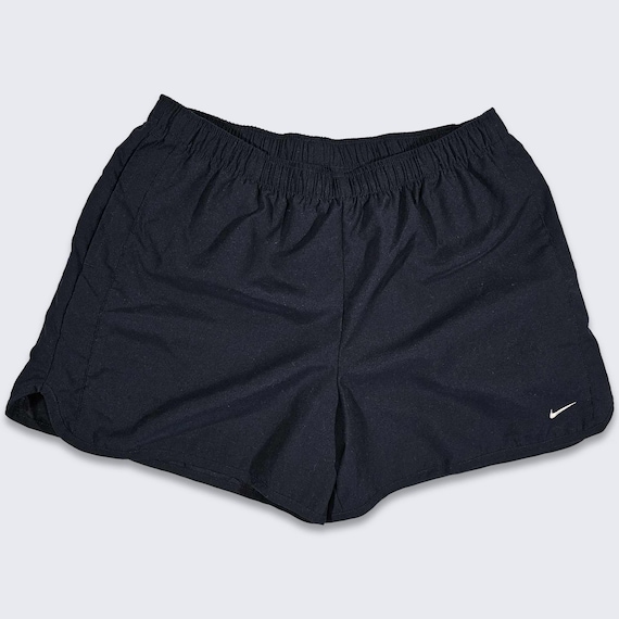 Nike Dark Navy Blue Running Shorts - Swoosh Logo - Has Pockets - Above the Knee Cut - Size YOUTH Large - Fits Men's Small - FREE SHIPPING