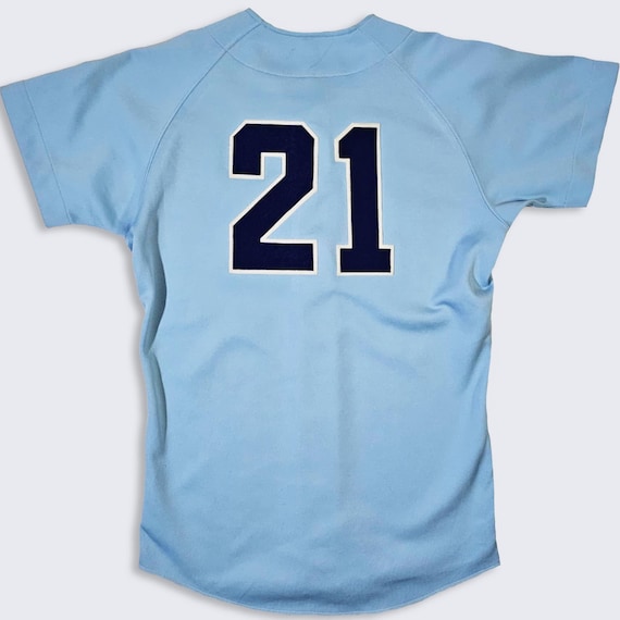 Japan Vintage 90s Mizuno Japanese Sky Blue Baseball Jersey