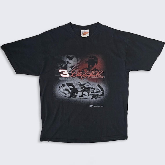 NASCAR Vintage Dale Earnhardt Winner's Circle T-Shirt - Legendary Racing - Black Color Tee - Men's Size : Extra Large ( XL ) - Free SHIPPING