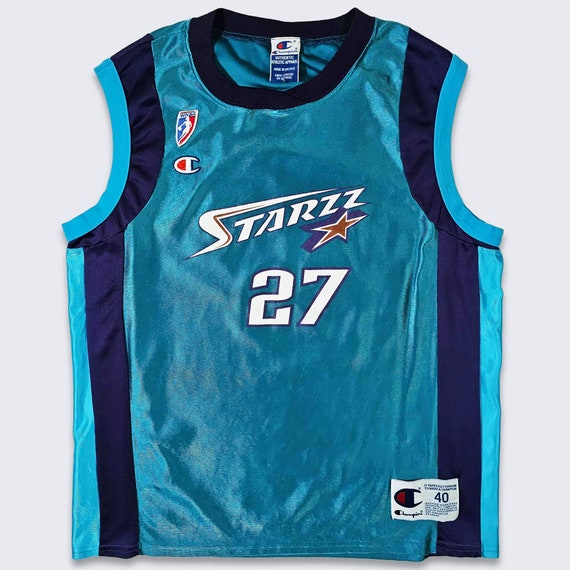 Utah Starzz Vintage 90s Lady Hardmon Champion WNBA Basketball Jersey - Jazz - Very Rare - Women's Size : Medium ( M ) - FREE SHIPPING