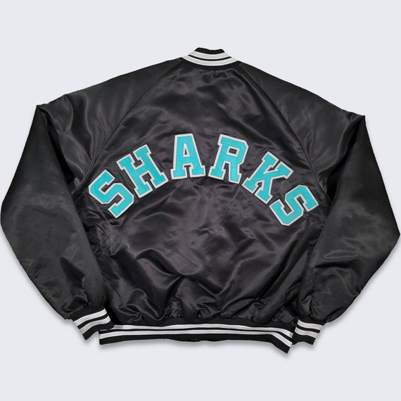San Jose Sharks Vintage 90s Chalk Line Satin Bomber Jacket - Etsy
