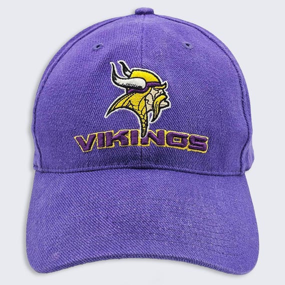Minnesota Vikings Vintage Y2K Twins Adjustable Hat - Purple Color Cap - Officially Licensed - Stitched On Logos - One Size - FREE SHIPPING