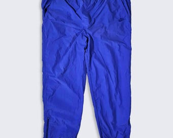 Nike Vintage 90s Challenge Court Tennis Jogger Windbreaker Pants - Swishy - Stitched On Logo - Men's Size : Extra Large (XL) - Free Shipping