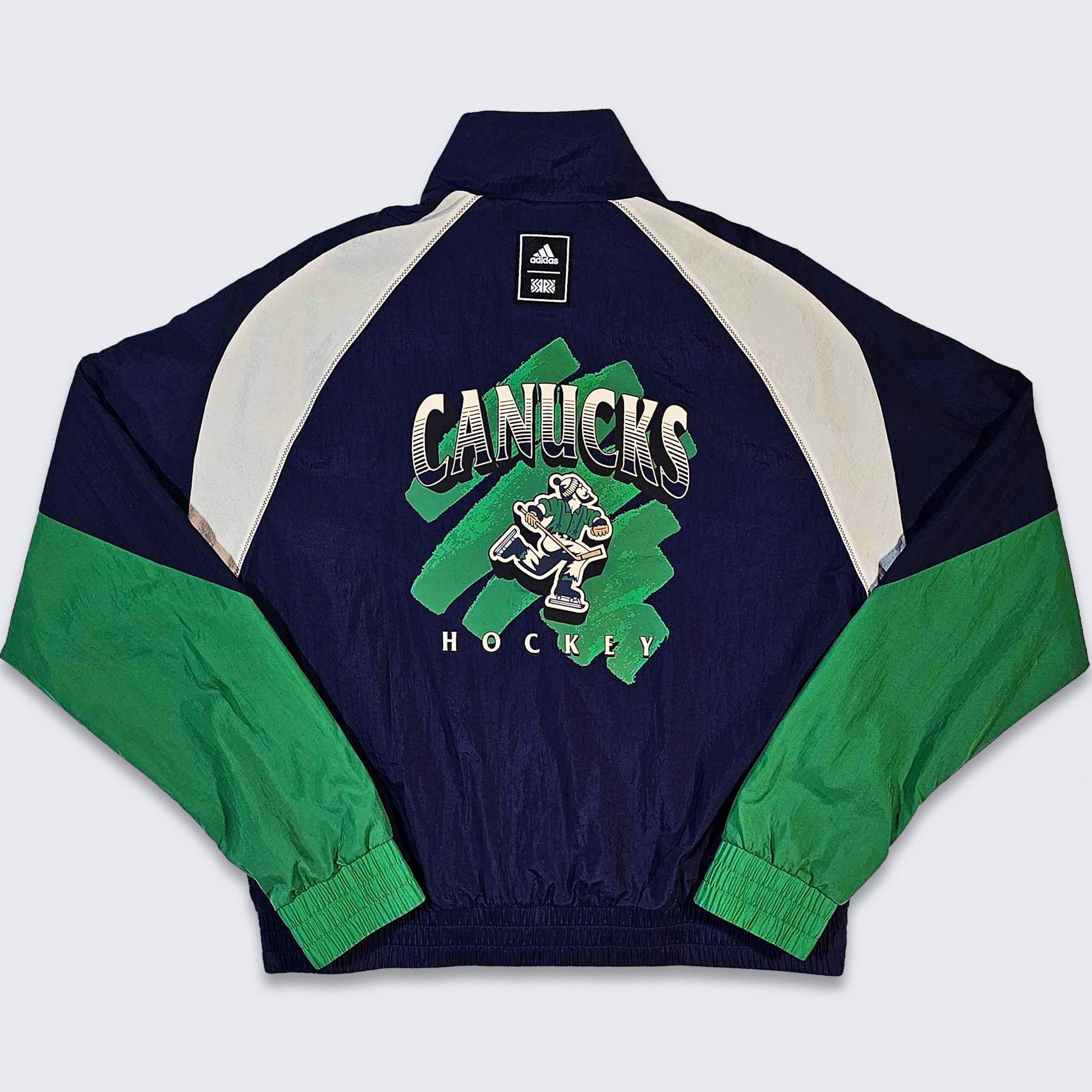 Vintage 1990s Vancouver Canucks NHL Starter Jacket / Color Block /  Embroidered / Hockey Jacket / Vintage Canucks / Size XL
