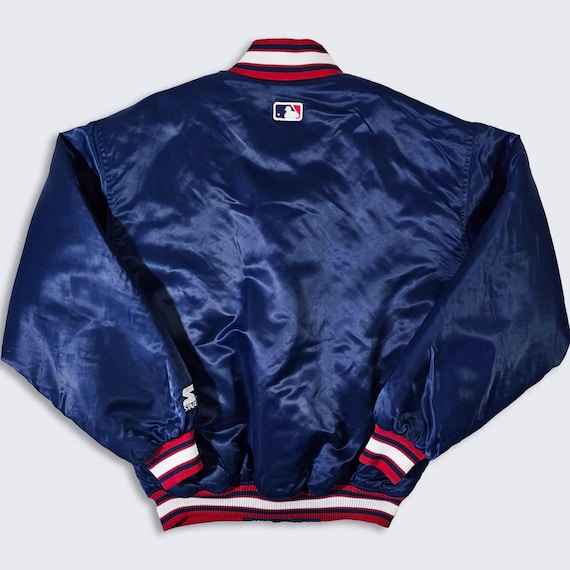 Atlanta Braves Vintage 90s Starter Satin Bomber Jacket - MLB