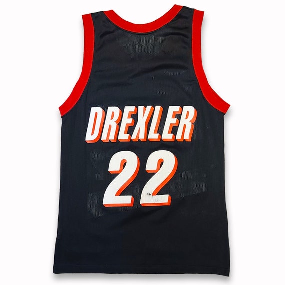 Clyde Drexler Houston Rockets Adidas Jersey 2XL Red Stitched Logo