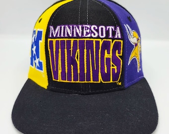 Minnesota Vikings Vintage Drew Pearson Snapback Hat - Wool Blend - NFL Football Baseball Cap - One Size Fits All - FREE SHIPPING