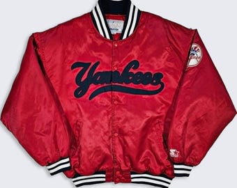 New York Yankees Vintage 90s Starter Satin Bomber Jacket