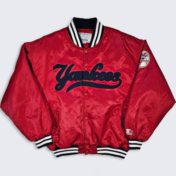 New York Yankees Vintage 90s Starter Satin Bomber Jacket