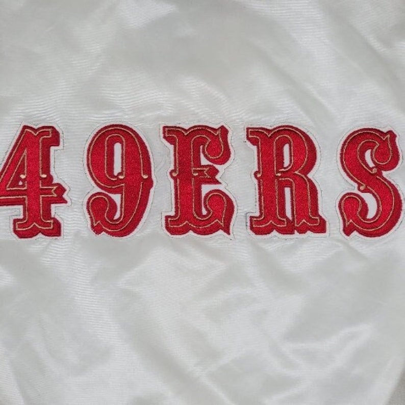 San Francisco 49ers Vintage 80s Starter Satin Bomber Jacket- NFL ...