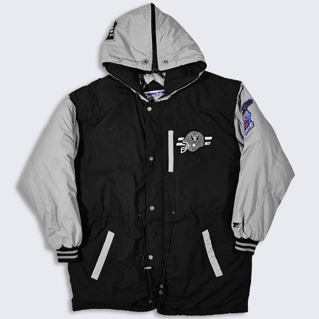 LA RAIDERS レイダース ダウンTRIPLE F.A.T  Los Angeles Raiders Vintage 90s Triple FAT Goose Down Jacket