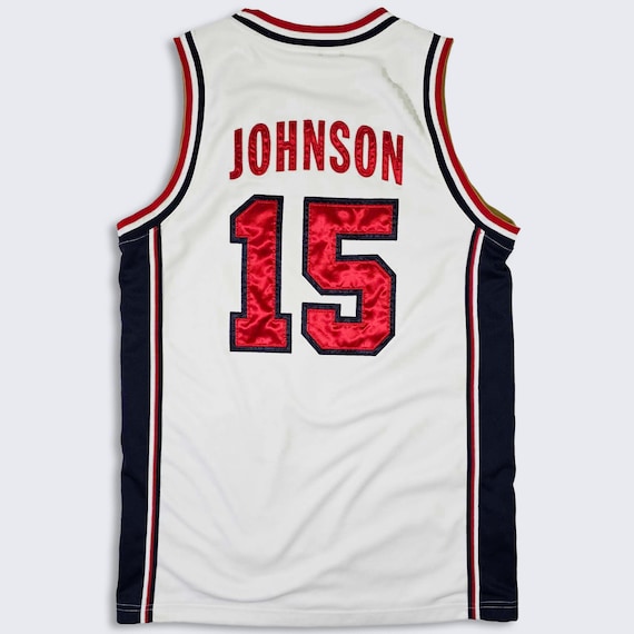 USA Basketball Vintage Magic Johnson Nike Jersey - White