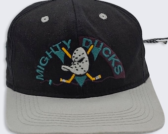 Anaheim Mighty Ducks Vintage 90s Cord Back #1 Apparel Hat