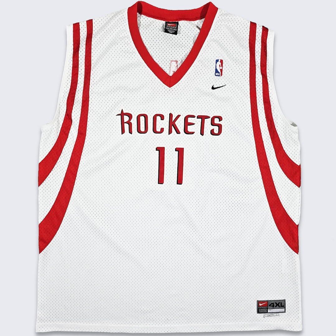Houston Rockets Vintage Yao Ming Nike Basketball Jersey NBA White Red Swingman Uniform Shirt Size Men s 4XL XXXXL FREE Shipping Etsy