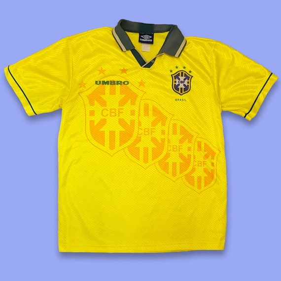 Vintage 90s Brazil Soccer Jersey