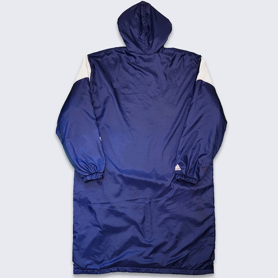New York Yankees Vintage 90s Adidas Trench Coat - Fleece Lined