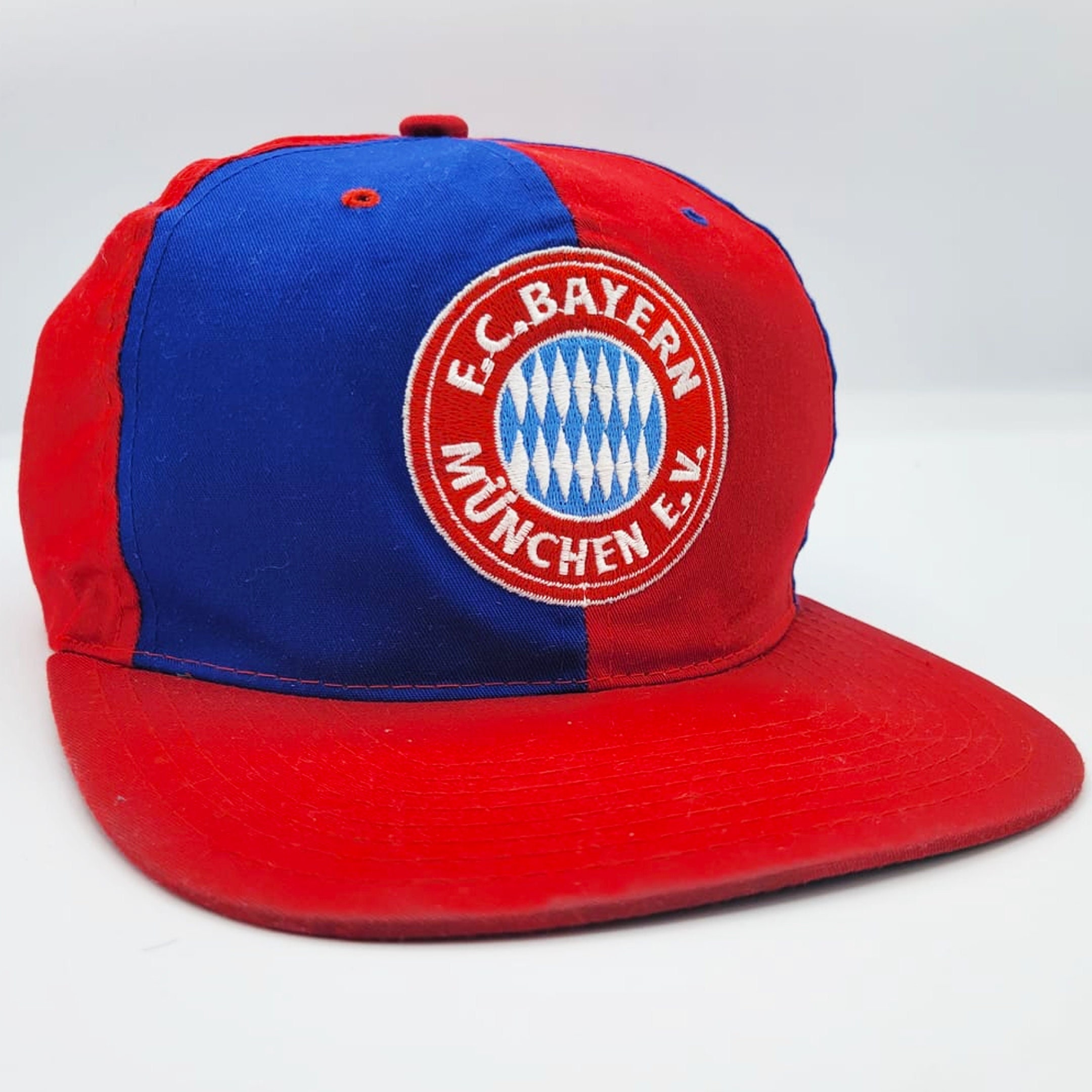 FC Bayern Munchen Vintage 90s Pinwheel Snapback Hat Blue and - Etsy Denmark