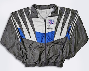 Japan Vintage 90s Adidas Nikaido Club Track Jacket - Blue